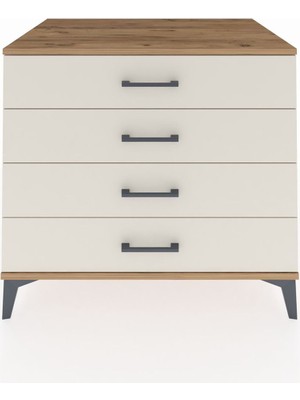 Kronos Şifonyer 4 Çekmeceli 88X59X80 Çam-Aytaşı