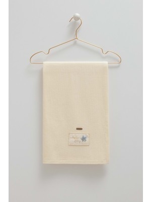 Soft Style Boy Triko Battaniye - 90X90 - Caramell  - BTE2059 - Ekru - 0 - 12 Ay - BTE2059-EKRU-0 - 12 Ay Ekru