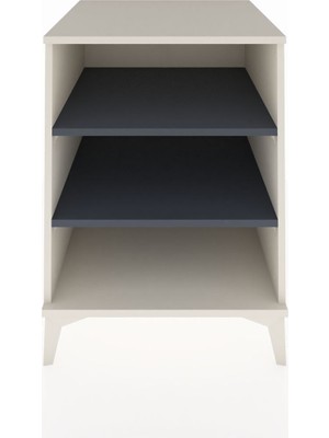 Kronos Komodin 2 Raflı 60X59X80 Aytaşı-Antrasit