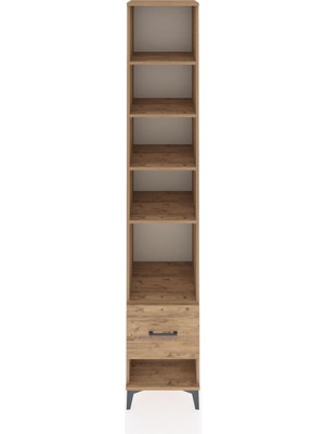 Hyperion Dolap 5 Raflı Tek Çekmeceli 44X44X243 Çam-Çam