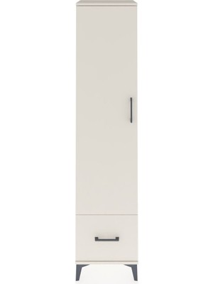 Hyperion Dolap 5 Raflı Tek Çekmeceli Tek Kapaklı 44X44X195 Aytaşı-Aytaşı