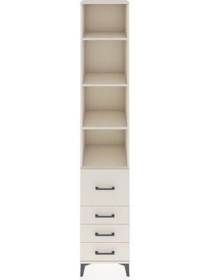 Hyperion Dolap 4 Raflı 4 Çekmeceli 44X44X243 Aytaşı-Aytaşı