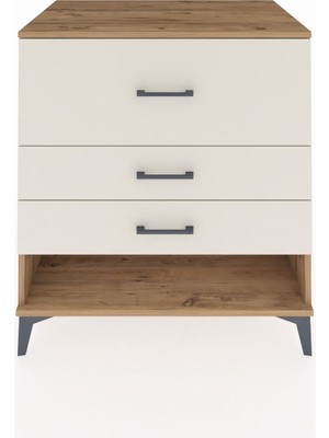 Kronos Şifonyer 3 Çekmeceli 88X59X96 Çam-Aytaşı