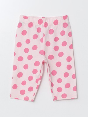 Lc Waikiki Yeni Sezon Beli Lastikli Puantiyeli Kız Bebek Tayt