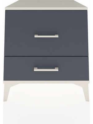 Kronos Komodin 2 Çekmeceli 60X59X64 Aytaşı-Antrasit