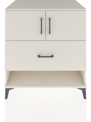 Kronos Şifonyer 2 Raflı Tek Çekmeceli 2 Kapaklı 88X59X96 Aytaşı-Aytaşı