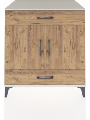 Kronos Şifonyer 2 Raflı 2 Çekmeceli 2 Kapaklı 88X59X96 Aytaşı-Çam