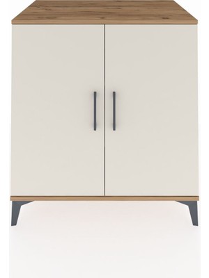 Kronos Şifonyer 2 Raflı 2 Kapaklı 88X59X96 Çam-Aytaşı