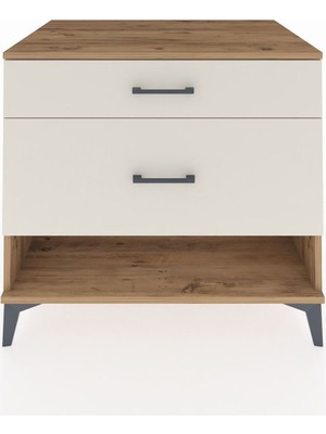 Kronos Şifonyer 2 Çekmeceli 88X59X80 Çam-Aytaşı