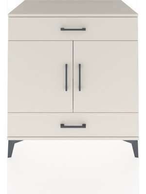 Kronos Şifonyer 2 Raflı 2 Çekmeceli 2 Kapaklı 88X59X96 Aytaşı-Aytaşı