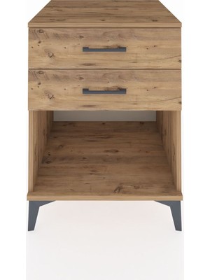 Kronos Komodin 2 Çekmeceli 60X59X80 Çam-Çam