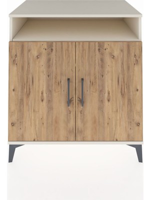 Kronos Şifonyer 3 Raflı 2 Kapaklı 88X59X96 Aytaşı-Çam