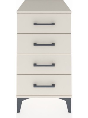 Kronos Komodin 4 Çekmeceli 44X59X80 Aytaşı-Aytaşı