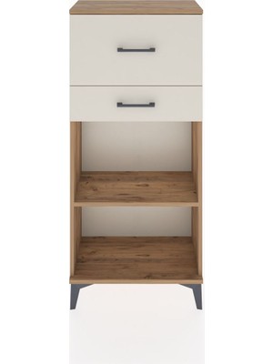 Hyperion Dolap Tek Raflı 2 Çekmeceli 60X44X134 Çam-Aytaşı