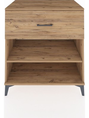 Kronos Şifonyer Tek Raflı Tek Çekmeceli 88X59X96 Çam-Çam
