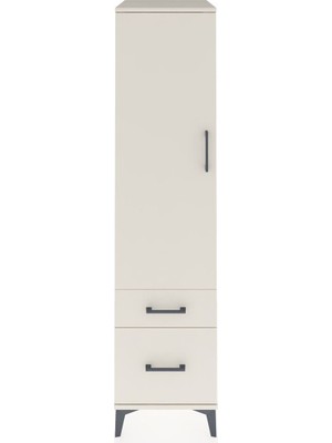 Kronos Dolap 4 Raflı 2 Çekmeceli Tek Kapaklı 44X59X182 Aytaşı-Aytaşı