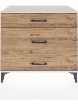 Hyperion Şifonyer 3 Çekmeceli 88X44X80 Aytaşı-Çam