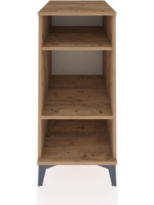 Kronos Komodin 2 Raflı 44X59X96 Çam-Çam