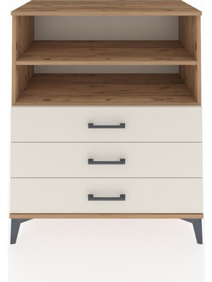 Hyperion Şifonyer 2 Raflı 3 Çekmeceli 88X44X106 Çam-Aytaşı