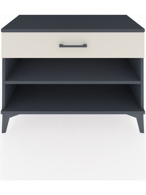 Hyperion Şifonyer Tek Raflı Tek Çekmeceli 88X44X64 Antrasit-Aytaşı