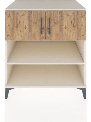 Kronos Şifonyer 3 Raflı 2 Kapaklı 88X59X96 Aytaşı-Çam