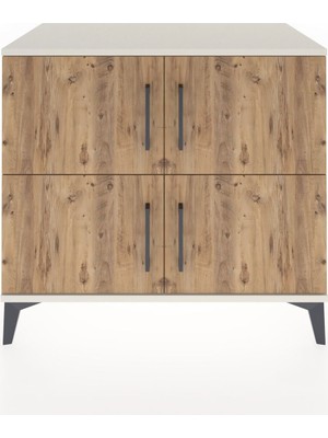 Hyperion Şifonyer Tek Raflı 4 Kapaklı 88X44X80 Aytaşı-Çam