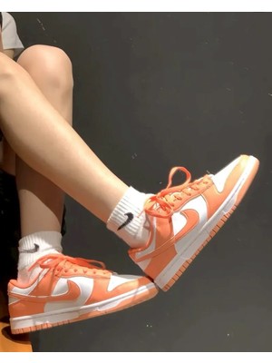 Nike Dunk Low Next Nature Turuncu Deri Kadın Ayakkabı - DD1873-109