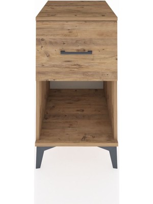 Kronos Komodin Tek Çekmeceli 44X59X80 Çam-Çam