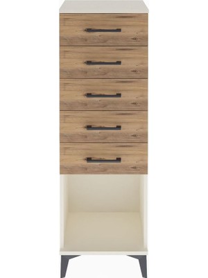 Arges Dolap 5 Çekmeceli 44X30X134 Aytaşı-Çam
