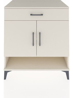 Kronos Şifonyer 2 Raflı Tek Çekmeceli 2 Kapaklı 88X59X96 Aytaşı-Aytaşı