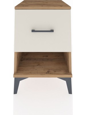 Kronos Komodin Tek Çekmeceli 44X59X64 Çam-Aytaşı
