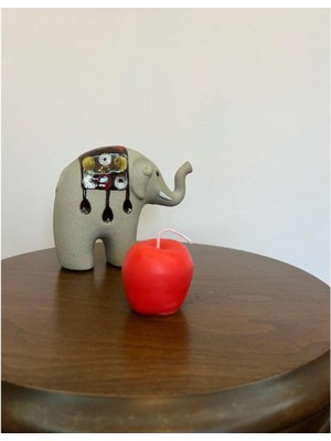 Elma Şekilli Dekoratif Mum