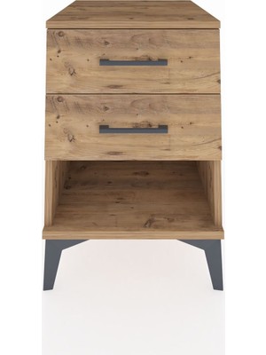 Kronos Komodin 2 Çekmeceli 44X59X64 Çam-Çam