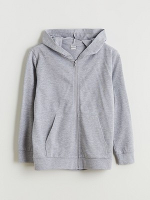 Lc Waikiki Yeni Sezon Kapüşonlu Erkek Çocuk Fermuarlı Sweatshirt