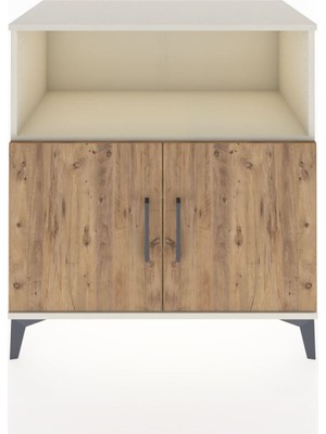 Hyperion Şifonyer 3 Raflı 2 Kapaklı 88X44X96 Aytaşı-Çam
