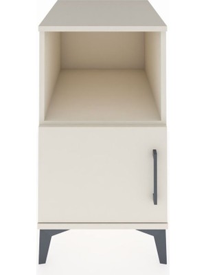 Kronos Komodin 2 Raflı Tek Kapaklı 44X59X80 Aytaşı-Aytaşı