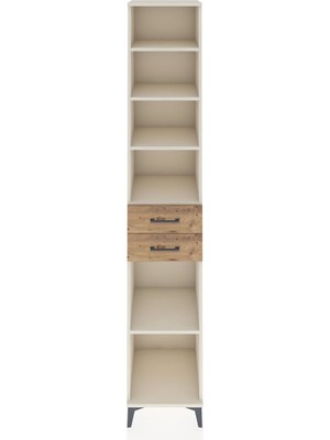 Hyperion Dolap 5 Raflı 2 Çekmeceli 44X44X243 Aytaşı-Çam