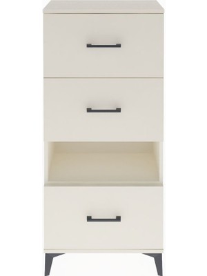 Arges Dolap Tek Raflı 3 Çekmeceli 60X30X134 Aytaşı-Aytaşı