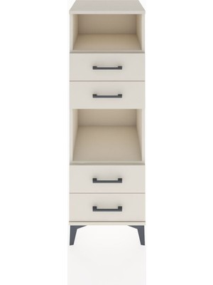 Hyperion Dolap 2 Raflı 4 Çekmeceli 44X44X134 Aytaşı-Aytaşı