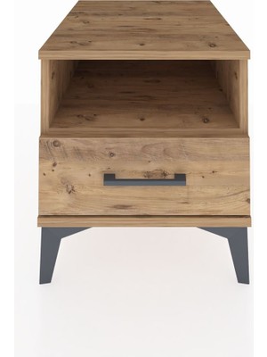 Kronos Komodin Tek Raflı Tek Çekmeceli 44X59X48 Çam-Çam