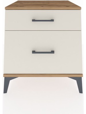 Kronos Komodin 2 Çekmeceli 60X59X64 Çam-Aytaşı