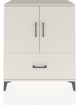 Hyperion Şifonyer 2 Raflı Tek Çekmeceli 2 Kapaklı 88X44X106 Aytaşı-Aytaşı