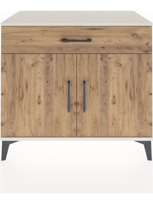 Hyperion Şifonyer Tek Raflı Tek Çekmeceli 2 Kapaklı 88X44X80 Aytaşı-Çam