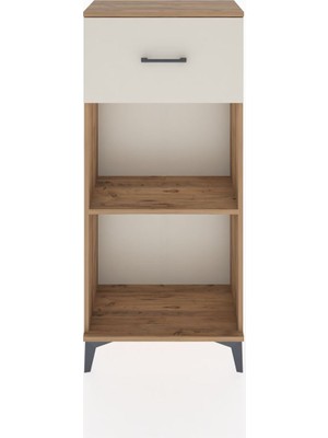 Hyperion Dolap Tek Raflı Tek Çekmeceli 60X44X134 Çam-Aytaşı