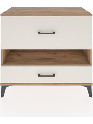 Hyperion Şifonyer Tek Raflı 2 Çekmeceli 88X44X80 Çam-Aytaşı