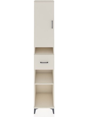 Hyperion Dolap 5 Raflı Tek Çekmeceli Tek Kapaklı 44X44X243 Aytaşı-Aytaşı