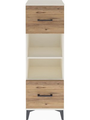 Arges Dolap 2 Raflı 2 Çekmeceli 44X30X134 Aytaşı-Çam