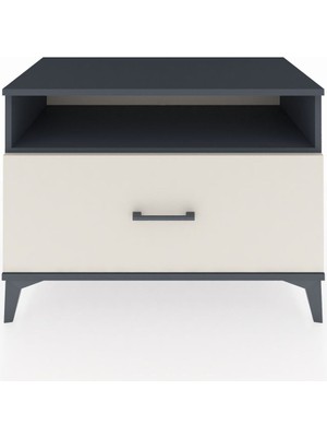 Hyperion Şifonyer Tek Raflı Tek Çekmeceli 88X44X64 Antrasit-Aytaşı