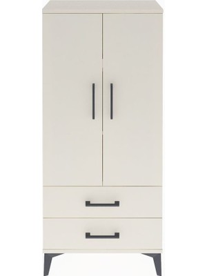 Arges Dolap 3 Raflı 2 Çekmeceli 2 Kapaklı 60X30X134 Aytaşı-Aytaşı