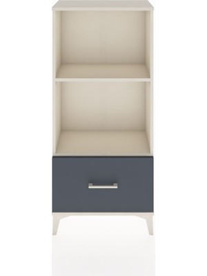 Hyperion Dolap 2 Raflı Tek Çekmeceli 60X44X134 Aytaşı-Antrasit